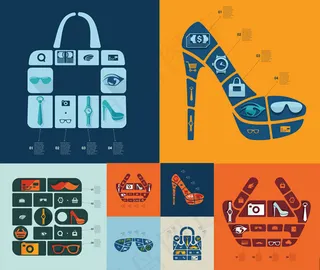 购物元素信息图