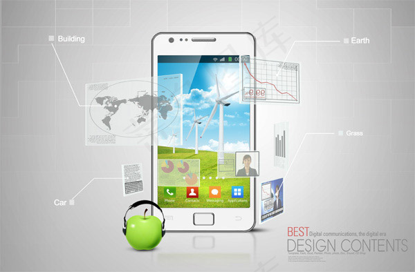 智能手机应用展示