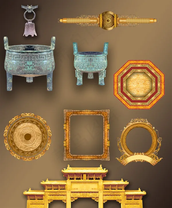 古典素材_4(1772X2147(DPI:300))psd模版下载