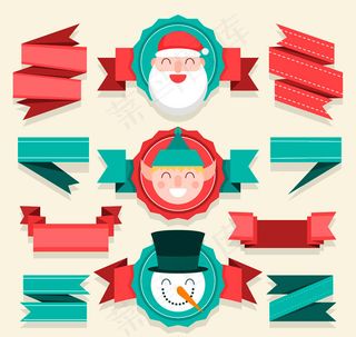 圣诞节条幅矢量