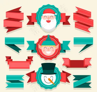 圣诞节条幅矢量