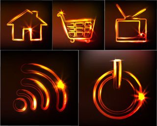 超酷炫光图标,免抠元素