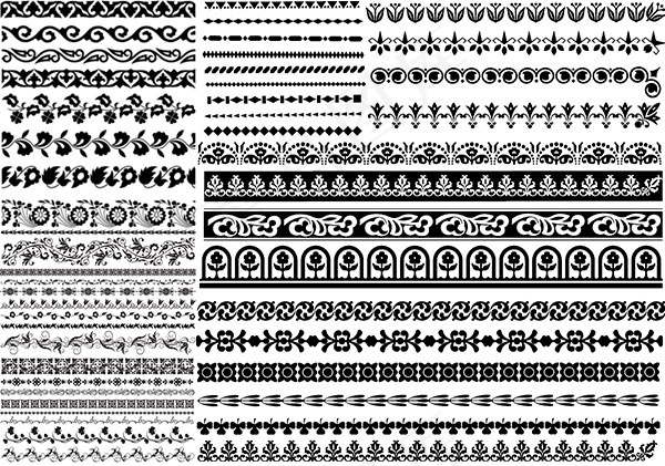 古典植物花纹,免抠元素