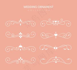 婚礼花纹花边