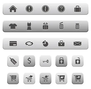 在线购物图标,免抠元素