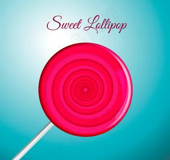 美味棒棒糖矢量