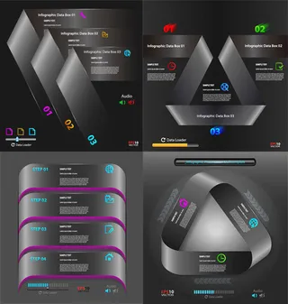 折纸数字标签,免抠元素