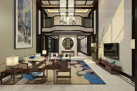 别墅客厅模型 别墅客厅模型