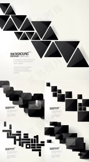 黑色不规则图形