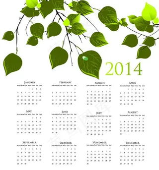 2014树枝年历