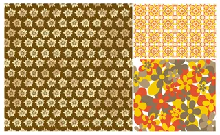 实用花纹花朵背景,背景元素