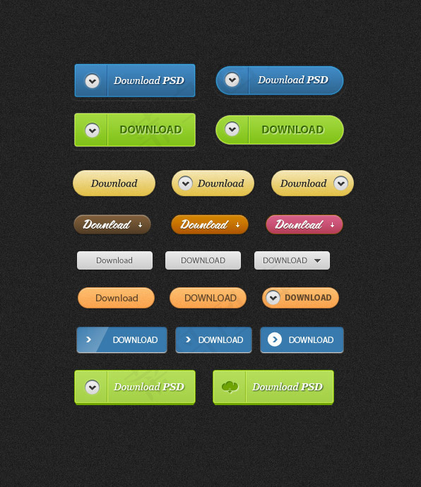网页按钮PSDpsd模版下载