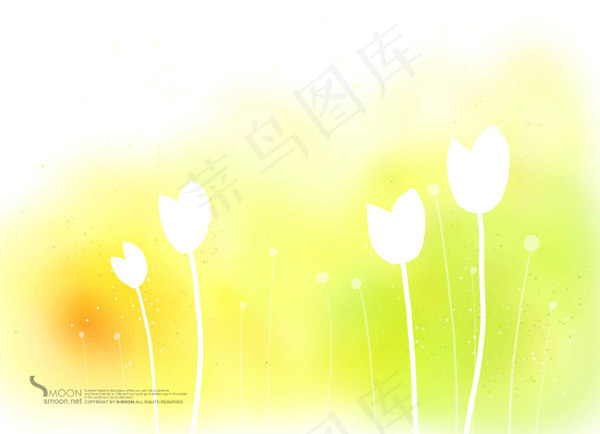 梦幻郁金香背景