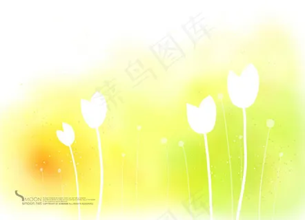 梦幻郁金香背景