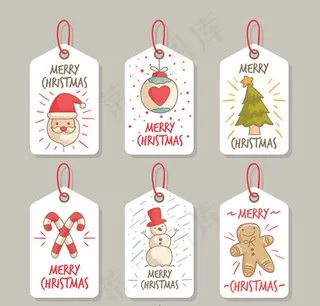 圣诞节祝福吊牌