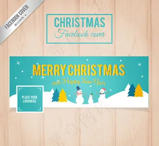 圣诞雪人脸书封面