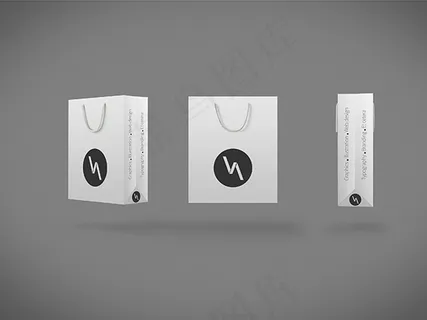 黑白简约手提袋