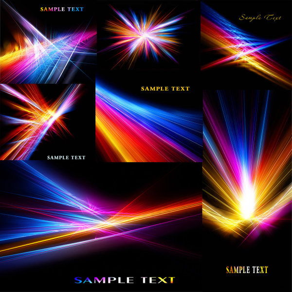 绚丽多彩的光线