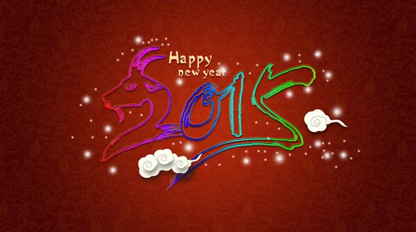 2015艺术字海报psd模版下载