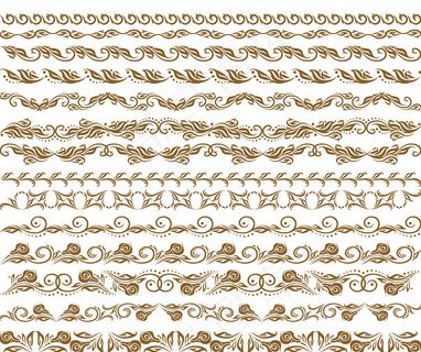 欧式古典花纹边框