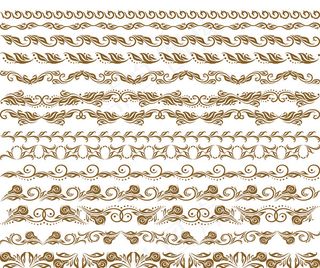 欧式古典花纹边框