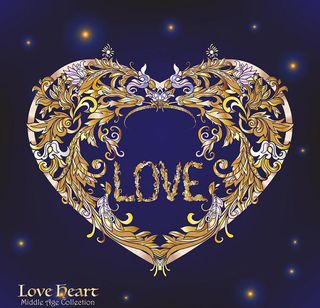 心形植物花纹底