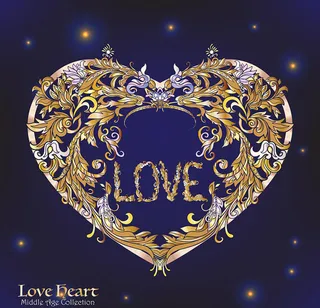 心形植物花纹底