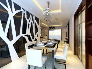 现代时尚餐厅模型