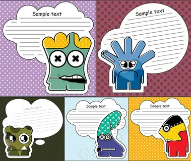 卡通萌萌怪兽矢量 卡通萌萌怪兽矢量