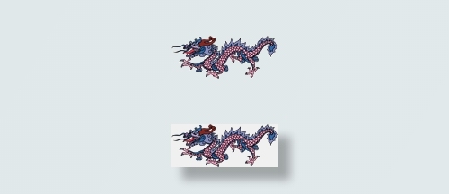 矢量彩色龙纹_45