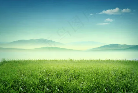 创意绿色环保背景,背景元素