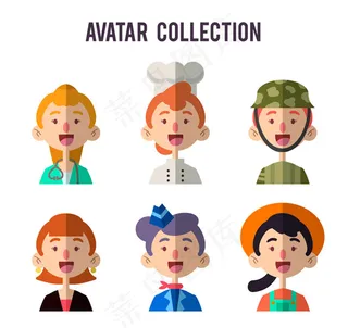 微笑职业女性头像