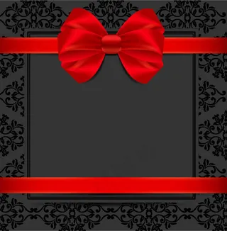 红色蝴蝶结装饰