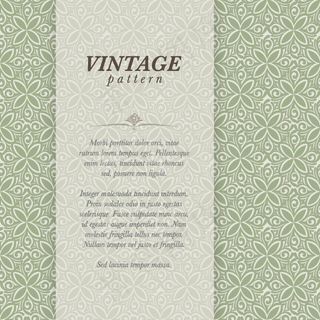 复古花纹背景矢量