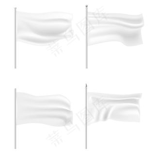 空白动感旗帜