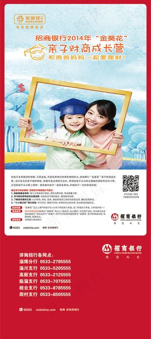 招商银行理财展板