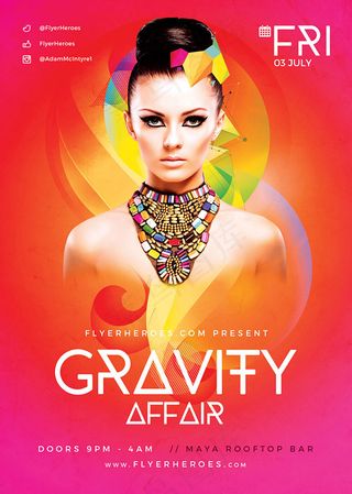 女星酒吧宣传海报