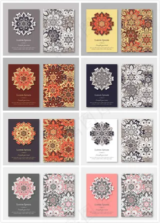 时尚欧式花纹矢量