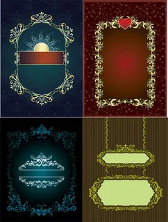 欧式花纹边框
