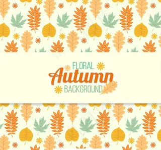 秋季落叶无缝背景