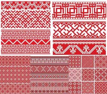 红色编织无缝背景