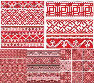 红色编织无缝背景