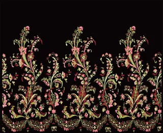 民族风格花束花边