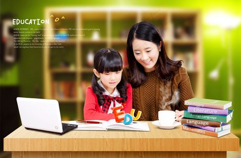 妈妈陪孩子学习