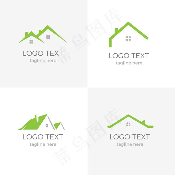 房地产绿色标志eps,ai矢量模版下载