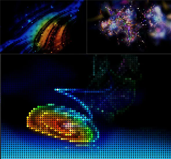 璀璨动感花纹eps,ai矢量模版下载