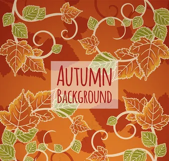 秋季叶子无缝背景