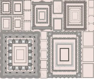 经典花纹框架