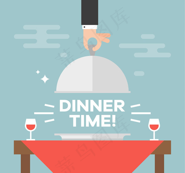 用餐时间餐桌