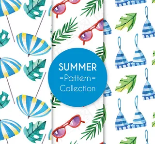 夏季无缝背景